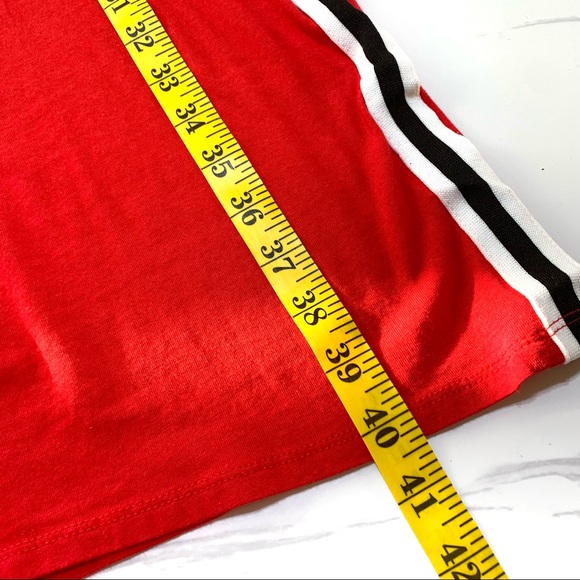 Heart & Hips Red Bodycon Cotton Midi Dress Small - Picture 7 of 8